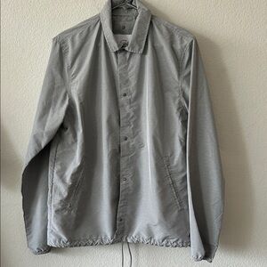 Herschel Supply Company Light Gray Shirt Jacket Windbreaker size S